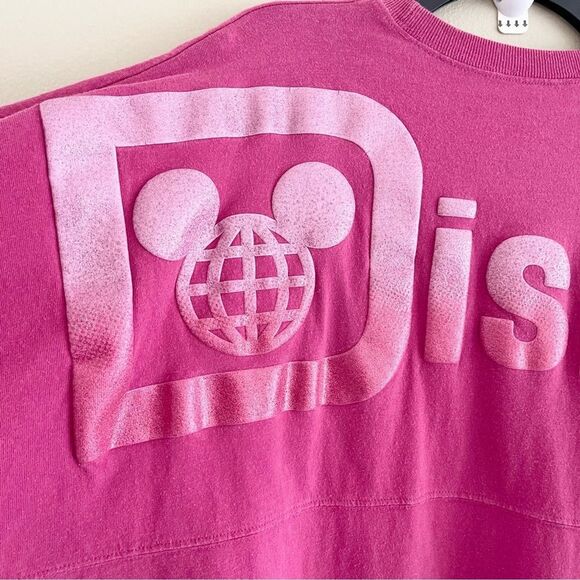 Walt Disney World Parks Pink Spirit Tshirt XXL Shimmer Long Sleeve Knit Top - Picture 5 of 9